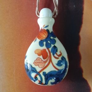 Vintage • DVF floral enamel necklace